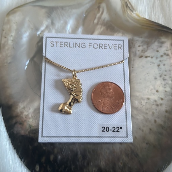 NWT STERLING FOREVER Egyptian Pharaoh Bust Pendant Necklace - Picture 7 of 9
